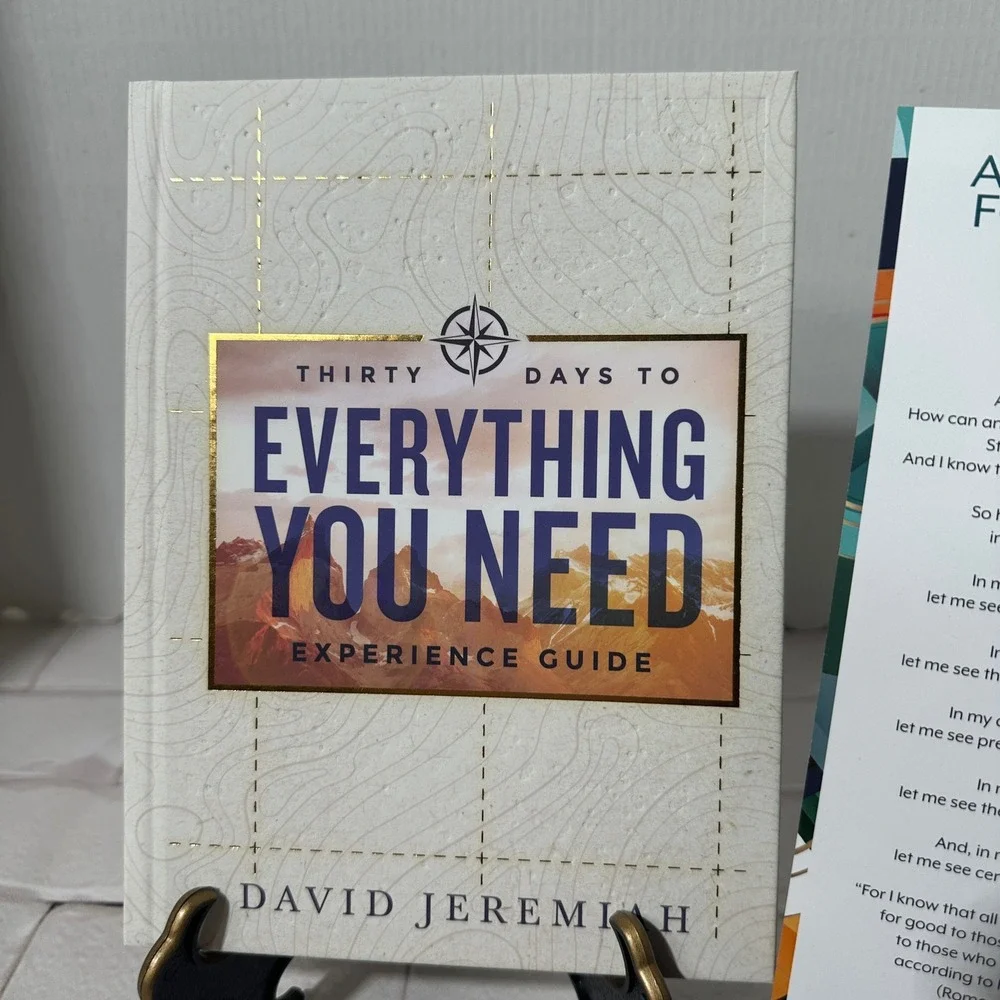 David Jeremiah 30 Days to Everything You Need Experience HC Guide Book +Bookmark